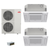 Mitsubishi Electric 48,000 BTU 23 SEER2 Smart Multi Dual Zone 4-Way Ceiling Cassette Ductless Mini Split Heat Pump System 15+18 with Branch Box R454B