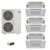 Mitsubishi Electric 48,000 BTU 23 SEER2 Smart Multi Tri Zone 4-Way Ceiling Cassette Ductless Mini Split Heat Pump System 9+15+15 with Branch Box R454B