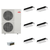 Mitsubishi Electric 60,000 BTU 20 SEER2 Smart Multi Six Zone 1-Way Ceiling Cassette Ductless Mini Split Heat Pump System 9+9+9+9+9+12 with Branch Box R454B