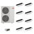 Mitsubishi Electric 60,000 BTU 20 SEER2 Smart Multi Eight Zone 1-Way Ceiling Cassette Ductless Mini Split Heat Pump System 9+9+9+9+9+9+9+9 with Branch Box R454B