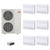Mitsubishi Electric 60,000 BTU 20 SEER2 Smart Multi Six Zone Floor Mounted Ductless Mini Split Heat Pump System 9+9+9+9+12+12 with Branch Box R454B