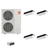 Mitsubishi Electric 36,000 BTU 23 SEER2 Hyper-Heat Smart Multi Quad Zone 1-Way Ceiling Cassette Ductless Mini Split Heat Pump System 9+9+9+9 with Branch Box R454B