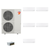 Mitsubishi Electric 42,000 BTU 21 SEER2 Hyper-Heat Smart Multi Five Zone Wall Mounted Ductless Mini Split Heat Pump System 6+6+6+6+24 with Branch Box R454B