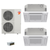 Mitsubishi Electric 42,000 BTU 21 SEER2 Hyper-Heat Smart Multi Dual Zone 4-Way Ceiling Cassette Ductless Mini Split Heat Pump System 9+15 with Branch Box R454B