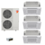 Mitsubishi Electric 48,000 BTU 23 SEER2 Hyper-Heat Smart Multi Tri Zone 4-Way Ceiling Cassette Ductless Mini Split Heat Pump System 18+18+18 with Branch Box R454B
