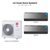 LG Dual zone mini split system KUMXB301A with 12 + 18K indoor units
