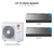 LG Tri zone mini split system KUMXB361A with 9 + 9 + 12K indoor units