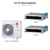 LG Tri zone mini split system KUMXB361A with 9 + 9 + 18K indoor units