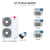 LG Tri zone mini split system KUMXB481A with 9 + 12 + 18K indoor units