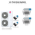 LG Five zone mini split system KUMXB541A with 12 + 12 + 12 + 12 + 18K indoor units