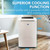 Whynter 14,000 BTU Portable Air Conditioner with Heater, Dehumidifier and SilverShield Filter, Drain Pump | 500 sq ft | ARC-148MHP