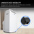 Whynter 14,000 BTU Portable Air Conditioner with Dehumidifier and SilverShield Filter | 500 sq ft | ARC-148MS