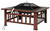 Firesense Foxdale Square Wood Burning Fire Pit | 64099 — view 1