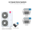 LG Quad zone mini split system KUMXB601A with 9 + 9 + 9 + 12K indoor units