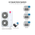 LG Quad zone mini split system KUMXB601A with 9 + 12 + 18 + 18K indoor units
