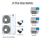 LG Five zone mini split system KUMXB601A with 9 + 9 + 12 + 12 + 18K indoor units