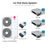 LG Five zone mini split system KUMXB601A with 9 + 9 + 9 + 18 + 24K indoor units