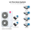 LG Five zone mini split system KUMXB601A with 9 + 9 + 12 + 18 + 24K indoor units
