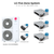 LG Five zone mini split system KUMXB601A with 9 + 12 + 12 + 18 + 18K indoor units