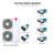 LG Five zone mini split system KUMXB601A with 9 + 12 + 12 + 18 + 24K indoor units