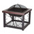 Firesense Hammer Tone Bronze Finish Cocktail Table Fire Pit, model 61331