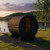 SaunaLife Model E8B Ergo Series Outdoor Sauna Barrel Kit, Paint Included, Up to 6 Persons
