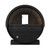 SaunaLife Model E8W Ergo Series Outdoor Sauna Barrel Kit, Rear Window, Up to 6 Persons