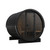 SaunaLife Model E8G Ergo Series Outdoor Sauna Barrel Kit, Glass Front, Up to 6 Persons