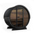 SaunaLife Model EE6G Ergo Elegance Series Outdoor Sauna Barrel Kit, Glass Front, Up to 4 Persons