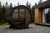 SaunaLife Model EE6G Ergo Elegance Series Outdoor Sauna Barrel Kit, Glass Front, Up to 4 Persons
