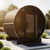 SaunaLife Model E8GB Ergo Series Outdoor Sauna Barrel Kit, Glass Front, Paint Included, Up to 6 Persons
