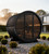 SaunaLife Model EE8GB Ergo Elegance Series Outdoor Sauna Barrel Kit, Glass Front, Paint Included, Up to 6 Persons