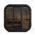 SaunaLife Model CL5G Cube Luxury Series Outdoor Home Sauna Kit, Up to 4 Persons