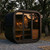 SaunaLife Model CL5G Cube Luxury Series Outdoor Home Sauna Kit, Up to 4 Persons