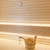 SaunaLife Essentials Set 1 Wood Sauna Bucket and Ladle Set w/ Sand Timer and White Thermometer
