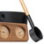 SaunaLife Essentials Set 7 Aluminum Sauna Bucket and Ladle Set w/ Wood Thermometer and Hygrometer