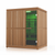 Finnmark 4-Person Home Sauna with Infrared & Traditional Heat 72"W x 48"D x 78"H