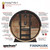 Finnmark Infrared and Traditional 6x6 Outdoor Barrel Sauna, Thermo-Aspen