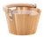 HUUM Wood Sauna Bucket w/ Curved Handle