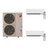 Mitsubishi MXZ-3C24NAHZ4-MSZ-GS06NA-MSZ-GS06NA dual zone system: outdoor unit with indoor units and remotes