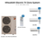 Mitsubishi Electric tri zone mini split system MXZ-3C24NAHZ4 with 6K + 9K + 12K indoor units and remotes