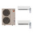 Mitsubishi MXZ-3C24NAHZ4-MSZ-GS09NA-MSZ-FW12NA dual zone system: outdoor unit with indoor units and remotes