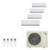 Daikin Quad Zone system: 4MXT36AVJU9 outdoor unit, 4 wall-mounted indoor units and 4 wireless remotes