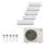 Daikin Five Zone system: 5MXTH40AVJU9 outdoor unit, 5 wall-mounted indoor units and 5 wireless remotes
