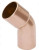 Mueller 1-1/8-Inch OD 45-Degree Street Copper Elbow, FTG x C | CFW03344