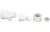 Waterway Poly Storm Straight Jet Body Gunite/Spa White 1" Spigot 1-1/2" | 229-1100