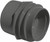AquaStar Flush-Mount Return Fitting with Water Stop, Eyeball and Nut(Fits Inside 2" Pipe), Dark Gray