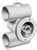 Hayward Jet-Air III Jet Body Spa Dark Gray 1-1/2" x 1-1/2"