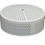 CMP VGBA Equalizer Suction 1-1/2" MIP Round Suction Cover, White