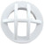 CMP 1.5" MIP Grate Insert Round Drain Cover, Gray